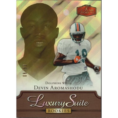 2006 Flair Showcase Gold #119 Devin Aromashodu