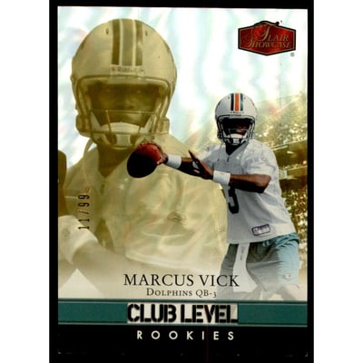 2006 Flair Showcase Gold #164 Marcus Vick