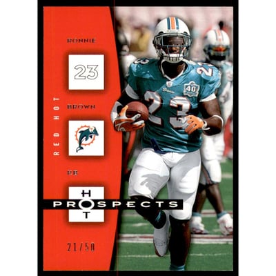 2006 Hot Prospects Red Hot #52 Ronnie Brown