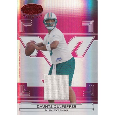 2006 Leaf Certified Materials Mirror Red Materials #76 Daunte Culpepper
