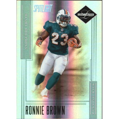 2006 Leaf Limited Silver Spotlight #49 Ronnie Brown