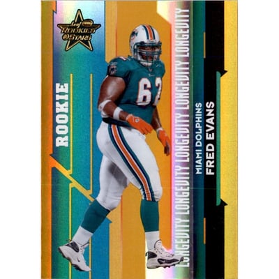 2006 Leaf Rookies and Stars Longevity Gold Parallel #195 Fred Evans