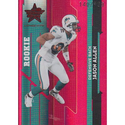 2006 Leaf Rookies and Stars Longevity Target Ruby Parallel #236 Jason Allen