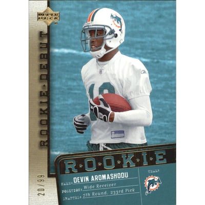 2006 Upper Deck Rookie Debut Gold #153 Devin Aromashodu