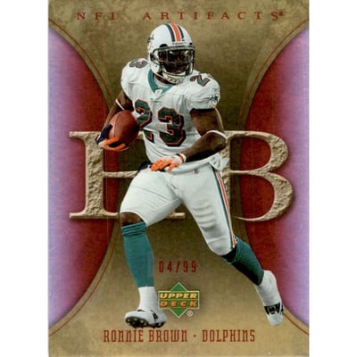 2007 Artifacts Red #55 Ronnie Brown