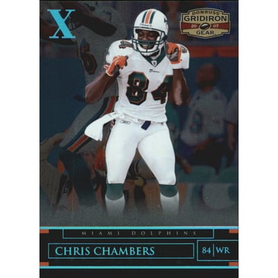 2007 Donruss Gridiron Gear Platinum Holofoil X's #56 Chris Chambers