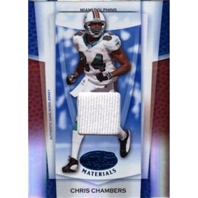 2007 Leaf Certified Materials Mirror Blue Materials #80 Chris Chambers