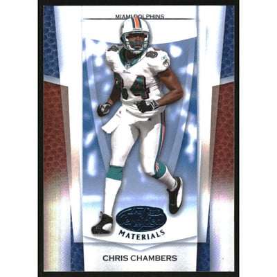 2007 Leaf Certified Materials Mirror Blue #80 Chris Chambers