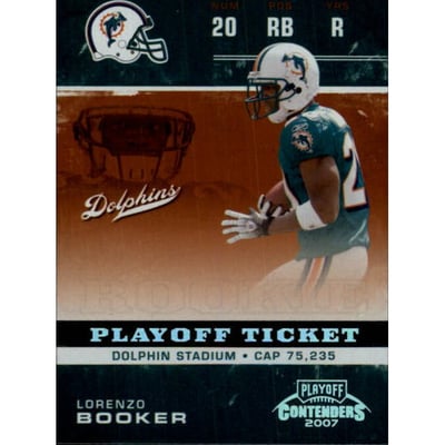 2007 Playoff Contenders Playoff Ticket #191 Lorenzo Booker