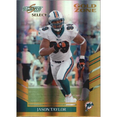 2007 Select Gold Zone #150 Jason Taylor