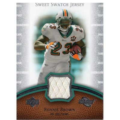 2007 Sweet Spot Sweet Swatch Jersey #SSBR Ronnie Brown