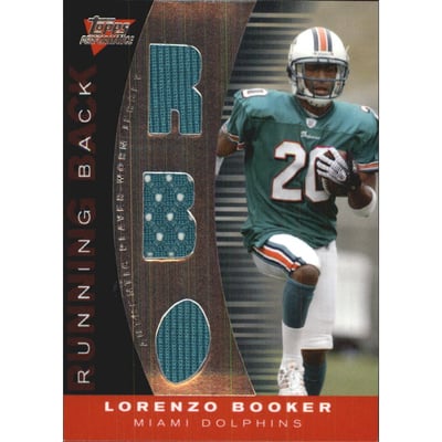 2007 Topps Performance Skill Sets Running Backs Triple Relics Silver #SSRLB Lorenzo Booker