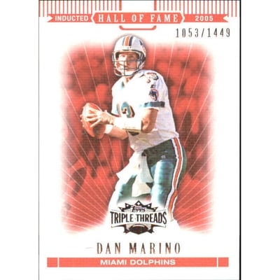 2007 Topps Triple Threads #91 Dan Marino
