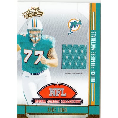 2008 Absolute Memorabilia Rookie Jersey Collection #27 Jake Long