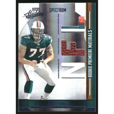 2008 Absolute Memorabilia Rookie Premiere Materials NFL Spectrum Prime #284 Jake Long