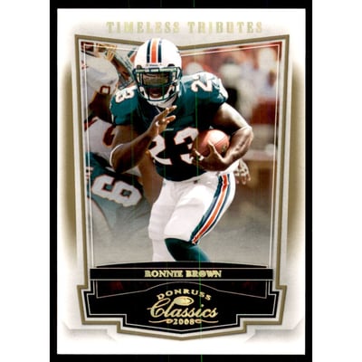 2008 Donruss Classics Timeless Tributes Gold #52 Ronnie Brown