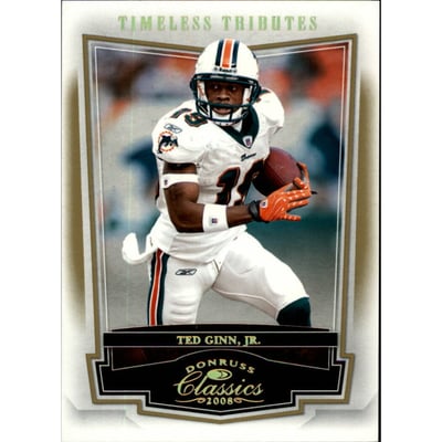 2008 Donruss Classics Timeless Tributes Gold #53 Ted Ginn Jr.