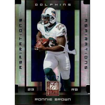 2008 Donruss Elite Aspirations #52 Ronnie Brown/77