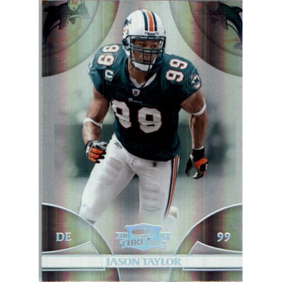 2008 Donruss Threads Silver Holofoil #22 Jason Taylor