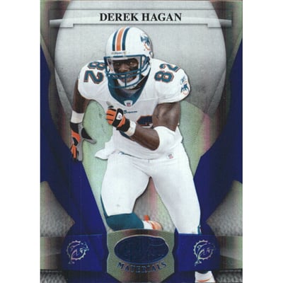 2008 Leaf Certified Materials Mirror Blue #75 Derek Hagan