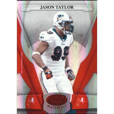 2008 Leaf Certified Materials Mirror Red #76 Jason Taylor