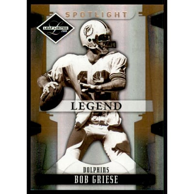 2008 Leaf Limited Bronze Spotlight #109 Bob Griese