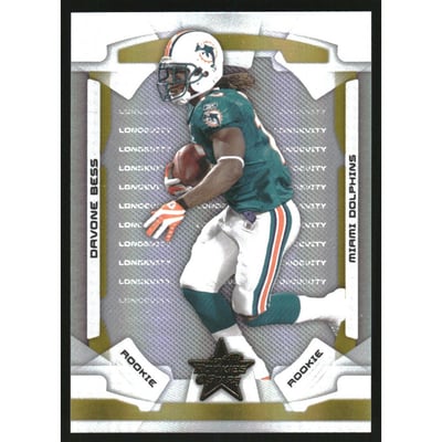 2008 Leaf Rookies and Stars Longevity Parallel Gold #133 Davone Bess