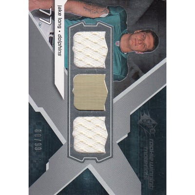 2008 SPx Rookie Materials NFL Shield Dual 99 #RMJL Jake Long