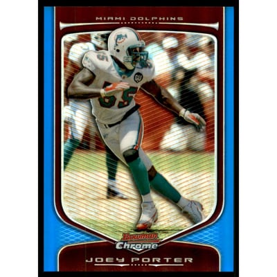 2009 Bowman Chrome Blue Refractors #104 Joey Porter