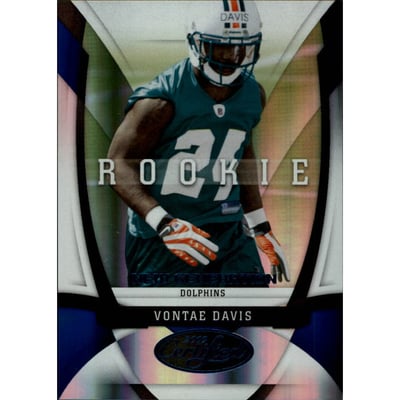 2009 Certified Mirror Blue #200 Vontae Davis