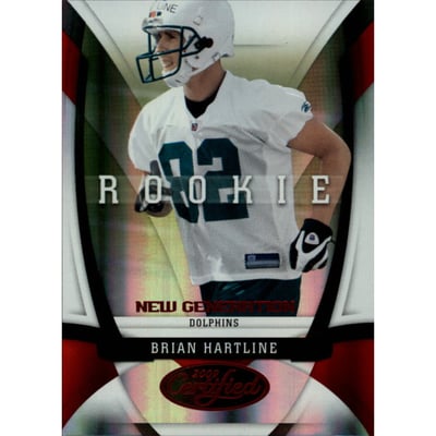 2009 Certified Mirror Red #137 Brian Hartline