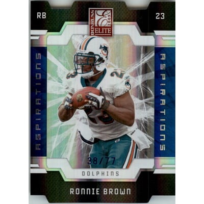 2009 Donruss Elite Aspirations #52 Ronnie Brown/77