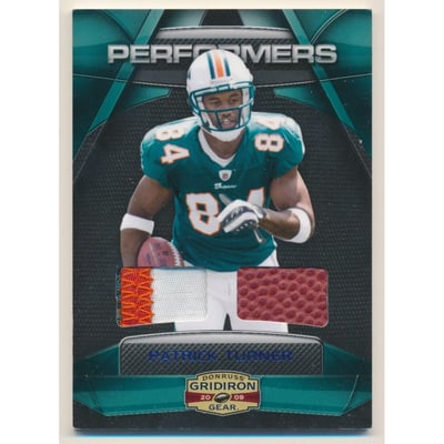 2009 Donruss Gridiron Gear Performers Materials Combos Prime #10 Patrick Turner