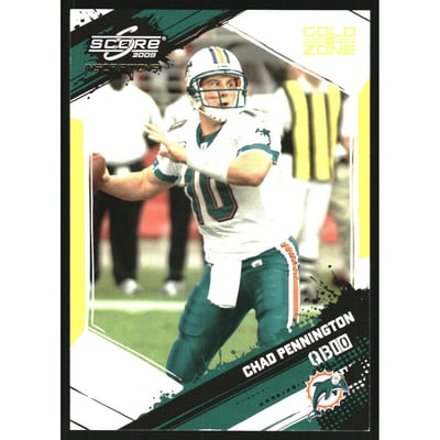 2009 Score Inscriptions Gold Zone #153 Chad Pennington