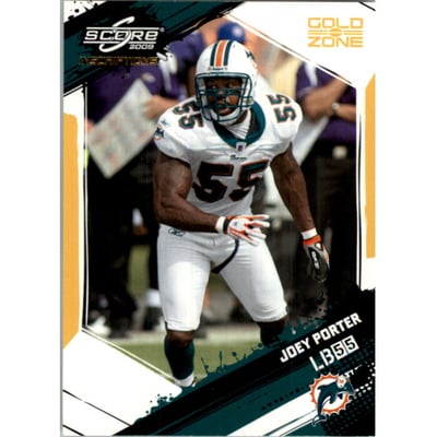2009 Score Inscriptions Gold Zone #155 Joey Porter