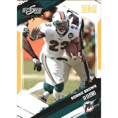 2009 Score Inscriptions Gold Zone #159 Ronnie Brown