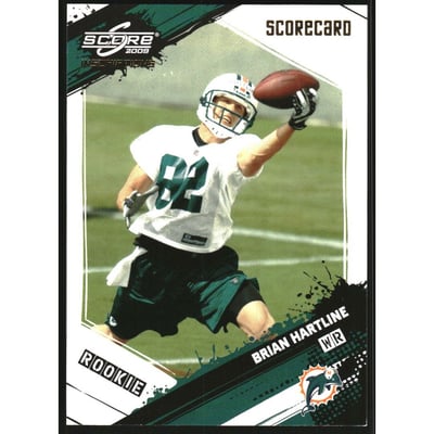 2009 Score Inscriptions Scorecard #316 Brian Hartline