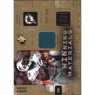 2009 SPx Winning Materials #WRB Ronnie Brown/349
