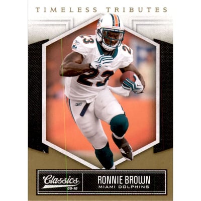 2010 Classics Timeless Tributes Gold #52 Ronnie Brown