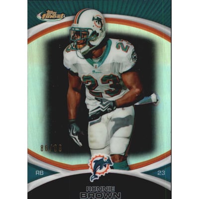 2010 Finest Black Refractors #107 Ronnie Brown