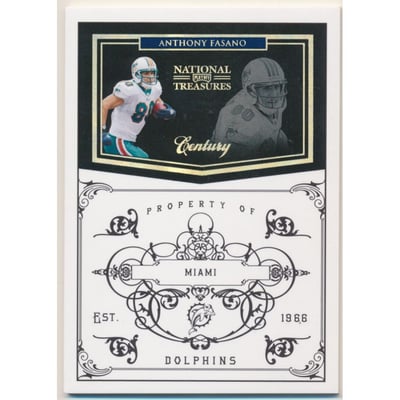2010 Playoff National Treasures Century Gold #74 Anthony Fasano