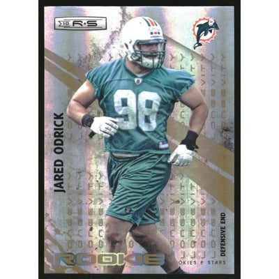 2010 Rookies and Stars Longevity Parallel Gold #199 Jared Odrick