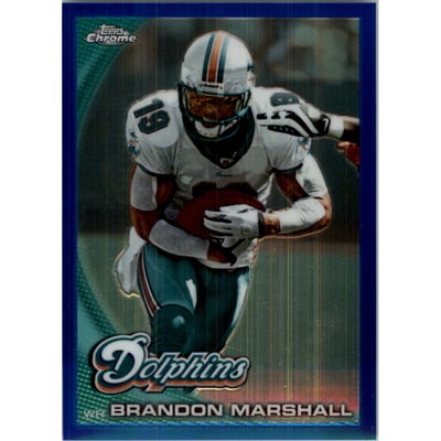 2010 Topps Chrome Blue Refractors #C5 Brandon Marshall