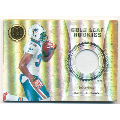 2011 Panini Gold Standard Gold Leaf Rookies Materials Prime #20 Daniel Thomas