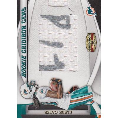 2011 Panini Gridiron Gear #R28 Clyde Gates JSY AU/305 RC