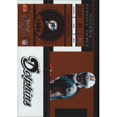 2011 Playoff Contenders Playoff Ticket #226 Clyde Gates