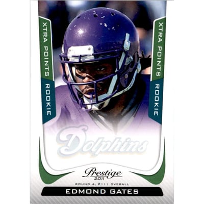 2011 Prestige Xtra Points Green #239 Edmond Gates