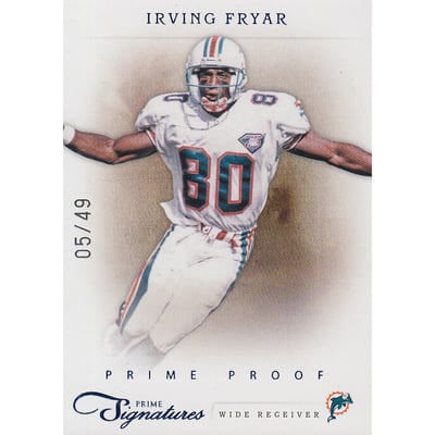 2011 Prime Signatures Prime Proof Blue #76 Irving Fryar