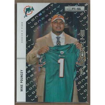 2011 Rookies and Stars Longevity Parallel Silver Holofoil #216 Mike Pouncey