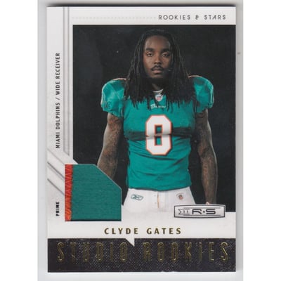 2011 Rookies and Stars Studio Rookies Materials Prime #36 Clyde Gates